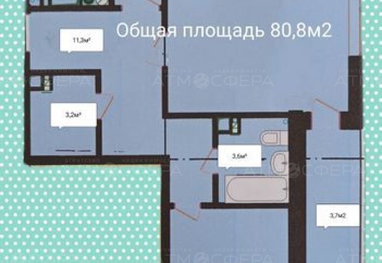 Продаётся шикарная Евротрёхкомнатная квартира !!!