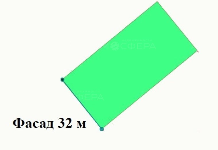 Участок 20 сот с фасадом 32 м в п. Виноградный Темрюкского района