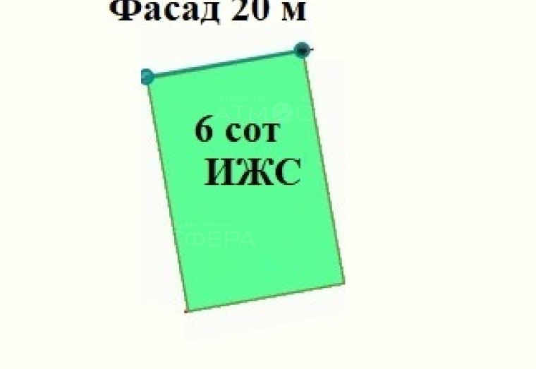 Участок 6 сот ЛПХ (ИЖС) в п. Веселовка
