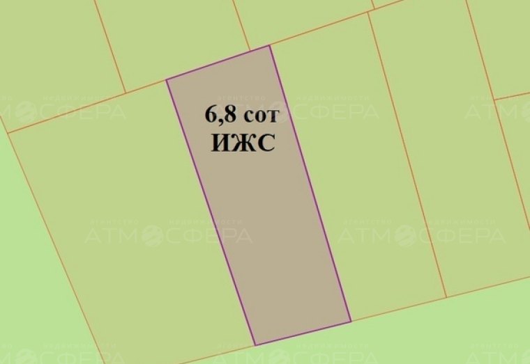 Участок ИЖС 6,8 сот в п. Веселовка на ул. Московская