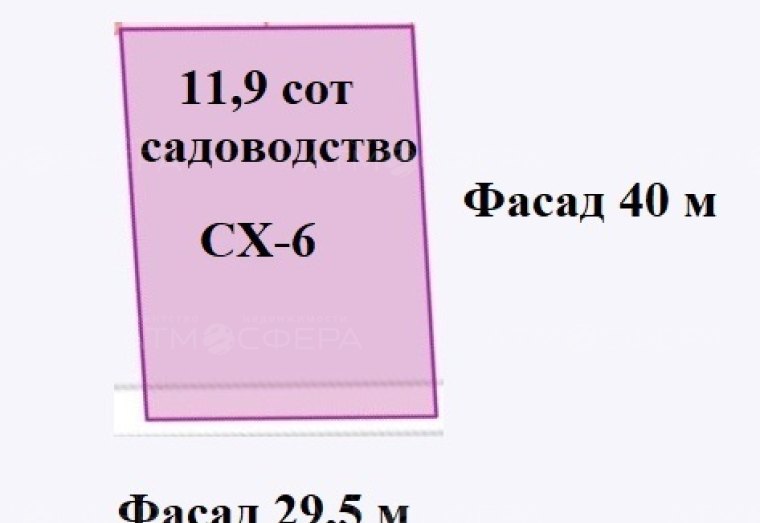 Угловой участок 11,9 сoток в ТСН Парус в МО Феодосия
