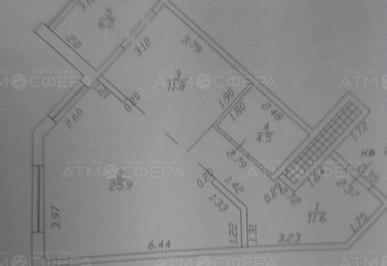 1-к. квартира, 60 м², 2/14 эт.