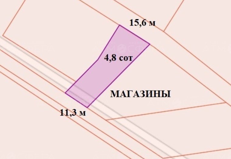 Участок 4,83 сот под коммерцию в х. Семигорский