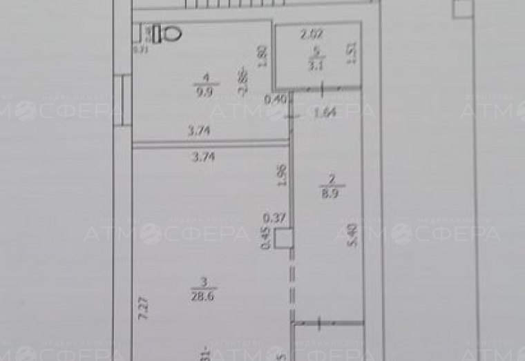 Продаётся большая квартира студия в центре г. Анапа
