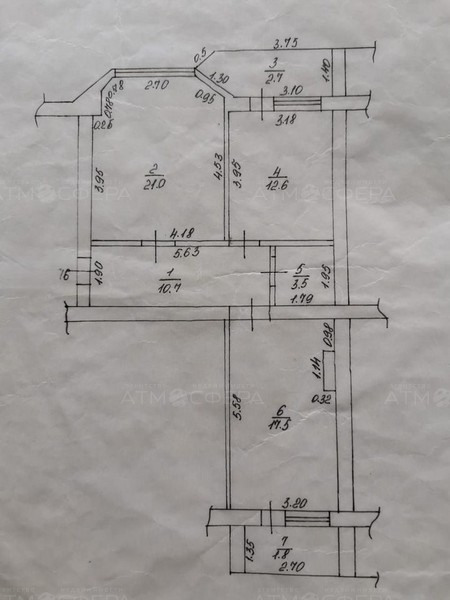 2-комн. квартира, 69.8 м², Анапа, Самбурова ул.